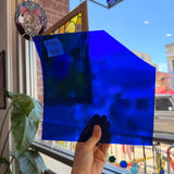 Cobalt Blue Transparent Kokomo Sheet Glass Colorado Glassworks