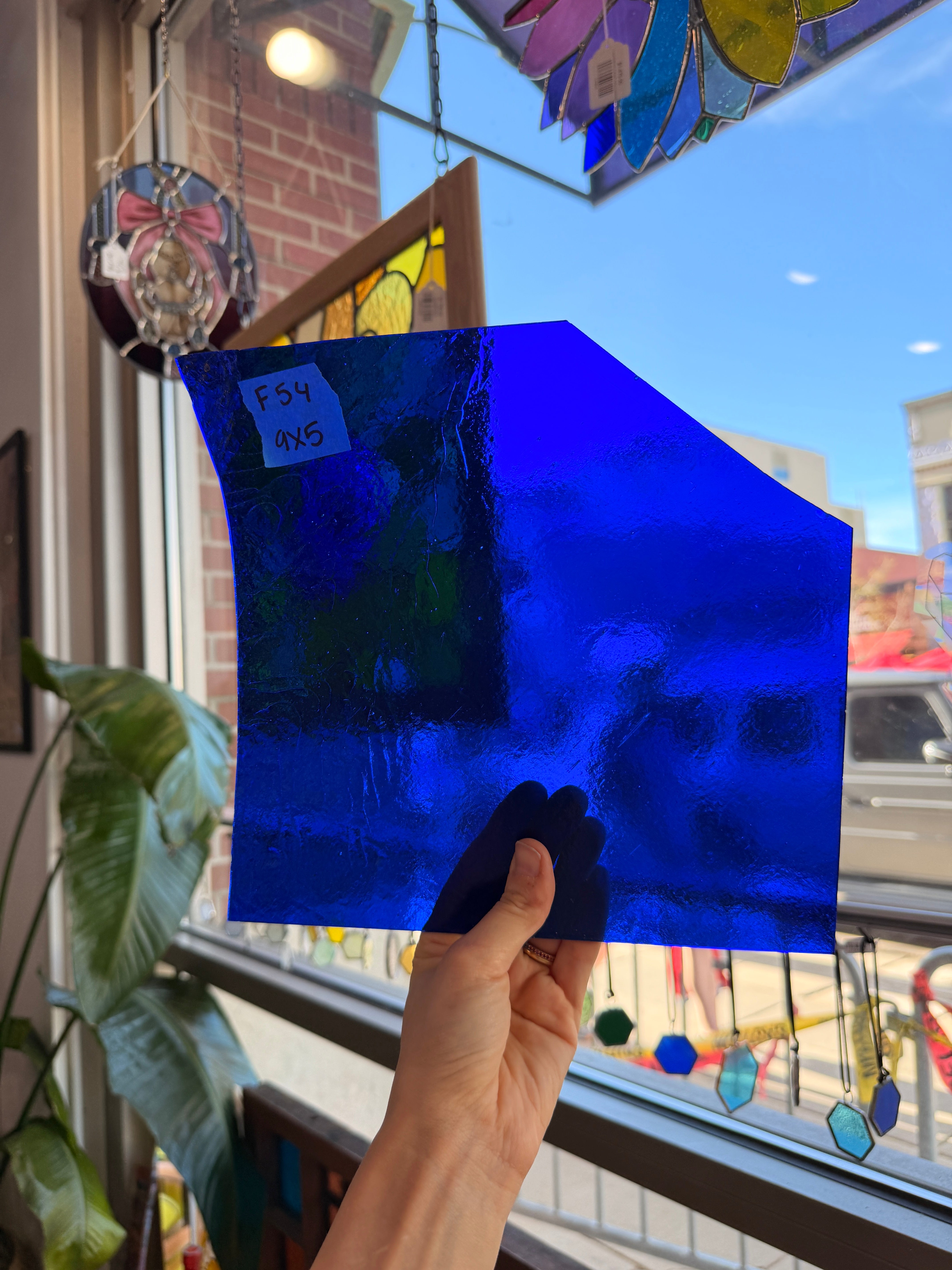 Cobalt Blue Transparent Kokomo Sheet Glass Colorado Glassworks