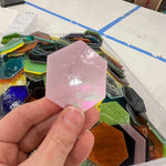 Pre-Cut Stained Glass Honeycomb/Hexagon Pieces Perfect for Stained Glass, Fusing, Mosaics and more!! Tools Colorado Glassworks