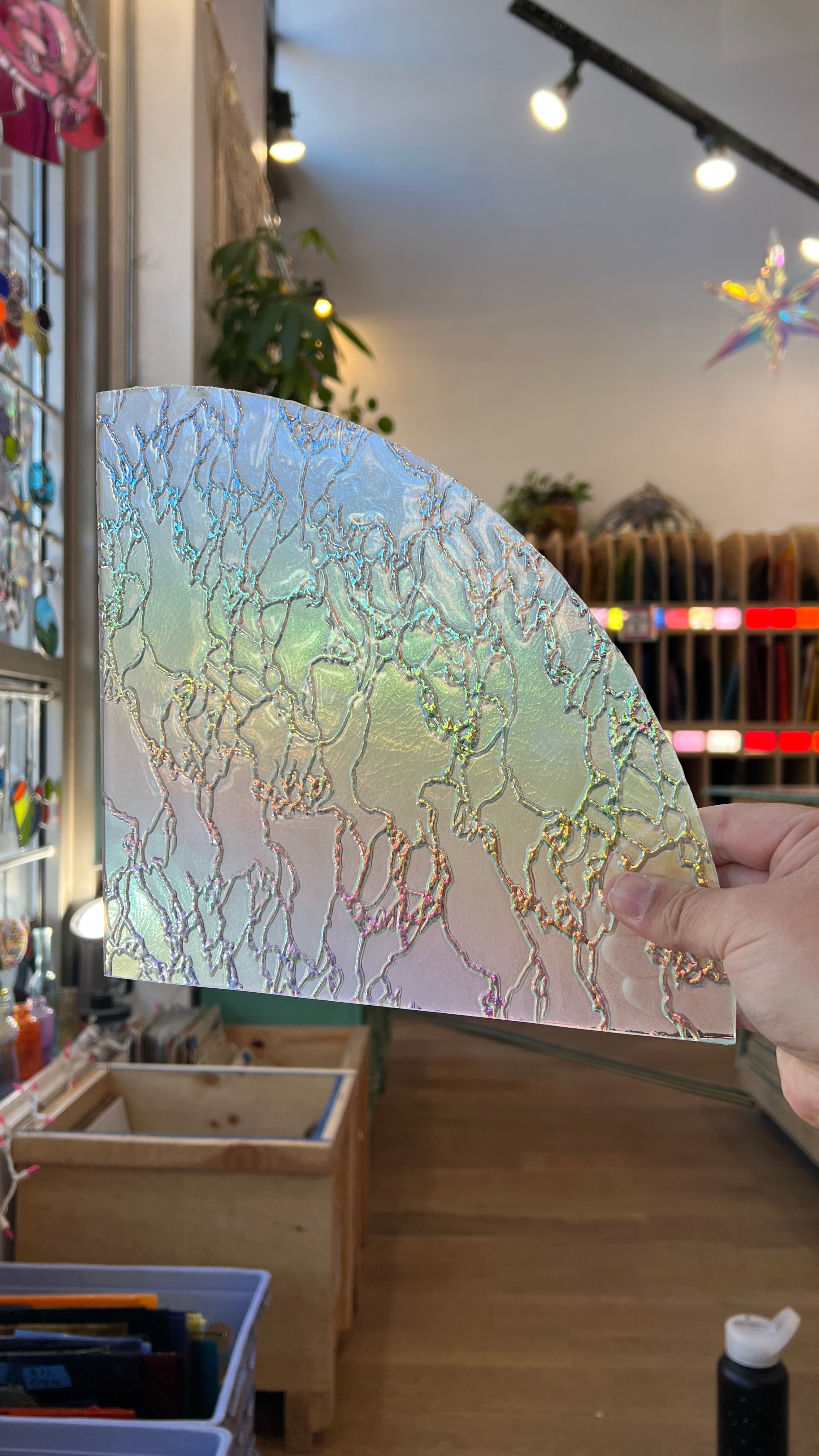 Dichoric Rainbow Glacial Colorado Glass Works