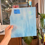 Light Blue Textured Transparent Sheet Glass Colorado Glassworks F67 (10x8in)