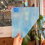 Light Blue Textured Transparent Sheet Glass Colorado Glassworks 10x5in (UNK-64535853)