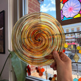 Autumn Aura Mouth Blown Rondel