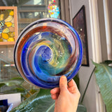 World in a Whirl Mouth Blown Rondel