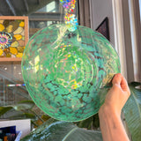 Green Egg Mouth Blown Rondel