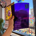 Dark Purple Transparent Kokomo Sheet Glass Colorado Glassworks