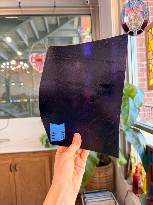 Dark Purple Transparent Kokomo Sheet Glass Colorado Glassworks 8x6in (KO-84852013)
