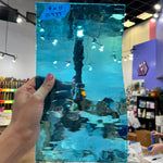 Sky Blue Waterglass Oceanside Fusible 96 COE (OGT 533.1WF) Sheet Glass Colorado Glassworks OS-SKYBLUE-W (11x6in)