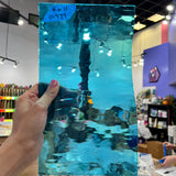 Sky Blue Waterglass Oceanside Fusible 96 COE (OGT 533.1WF) Sheet Glass Colorado Glassworks OS-SKYBLUE-W (11x6in)