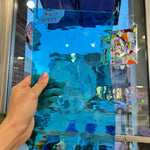Sky Blue Waterglass Oceanside Fusible 96 COE (OGT 533.1WF) Sheet Glass Colorado Glassworks
