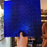 NEW! Cobalt Blue Lace Clear Transparent Sheet Glass Colorado Glassworks