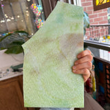 Green Caramel Textured Kokomo Sheet Glass Colorado Glassworks
