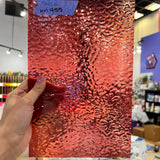 Transparent Cranberry English Muffle Wissmach Sheet Glass Wissmach WM955 (7x10.5in)  