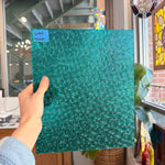 Robin's Egg Teal Florentine Wissmach Sheet Glass Unknown