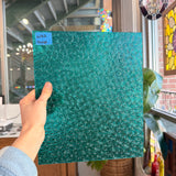 Robin's Egg Teal Florentine Wissmach Sheet Glass Unknown