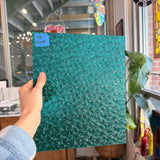 Robin's Egg Teal Florentine Wissmach Sheet Glass Unknown