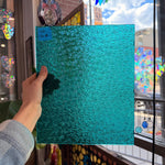 Robin's Egg Teal Florentine Wissmach Sheet Glass Unknown