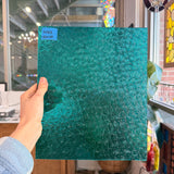 Robin's Egg Teal Florentine Wissmach Sheet Glass Unknown