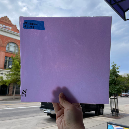 NeoLavender / Purple Bullseye Fusible 90 COE Sheet Glass Colorado Glassworks