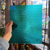 Robin's Egg Teal Florentine Wissmach Sheet Glass Unknown