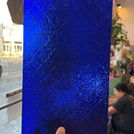 NEW! Cobalt Blue Lace Clear Transparent Sheet Glass Colorado Glassworks
