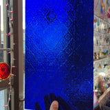 NEW! Cobalt Blue Lace Clear Transparent Sheet Glass Colorado Glassworks