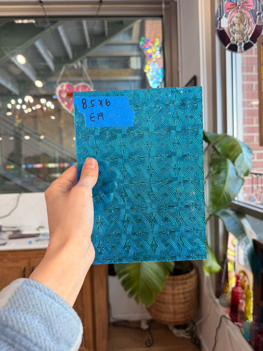 Light Blue Celtic Kokomo Sheet Glass Colorado Glassworks