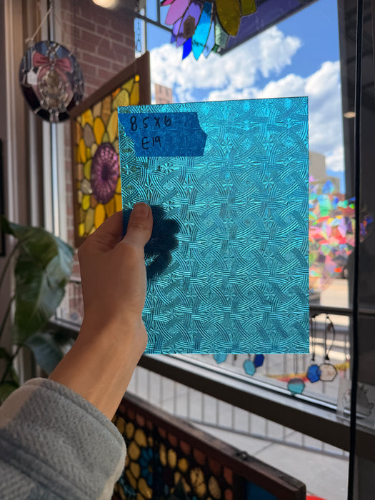 Light Blue Celtic Kokomo Sheet Glass Colorado Glassworks