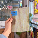 Purple Green Textured Wispy Sheet Glass Colorado Glassworks E16 (7x6.5in)