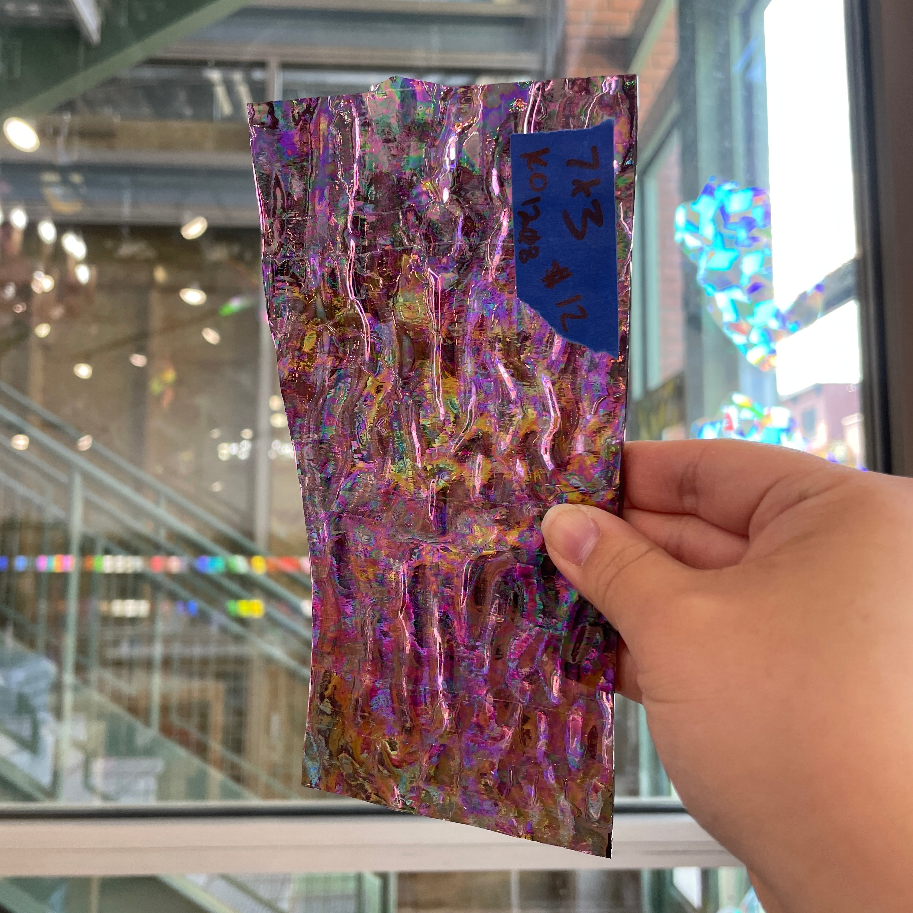 Purple Cathedral Iridescent Ripple Kokomo