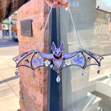 Purple Pressed Flower Lola Bat (COGW x Andrea Guzzetta) Finished Pieces Colorado Glassworks