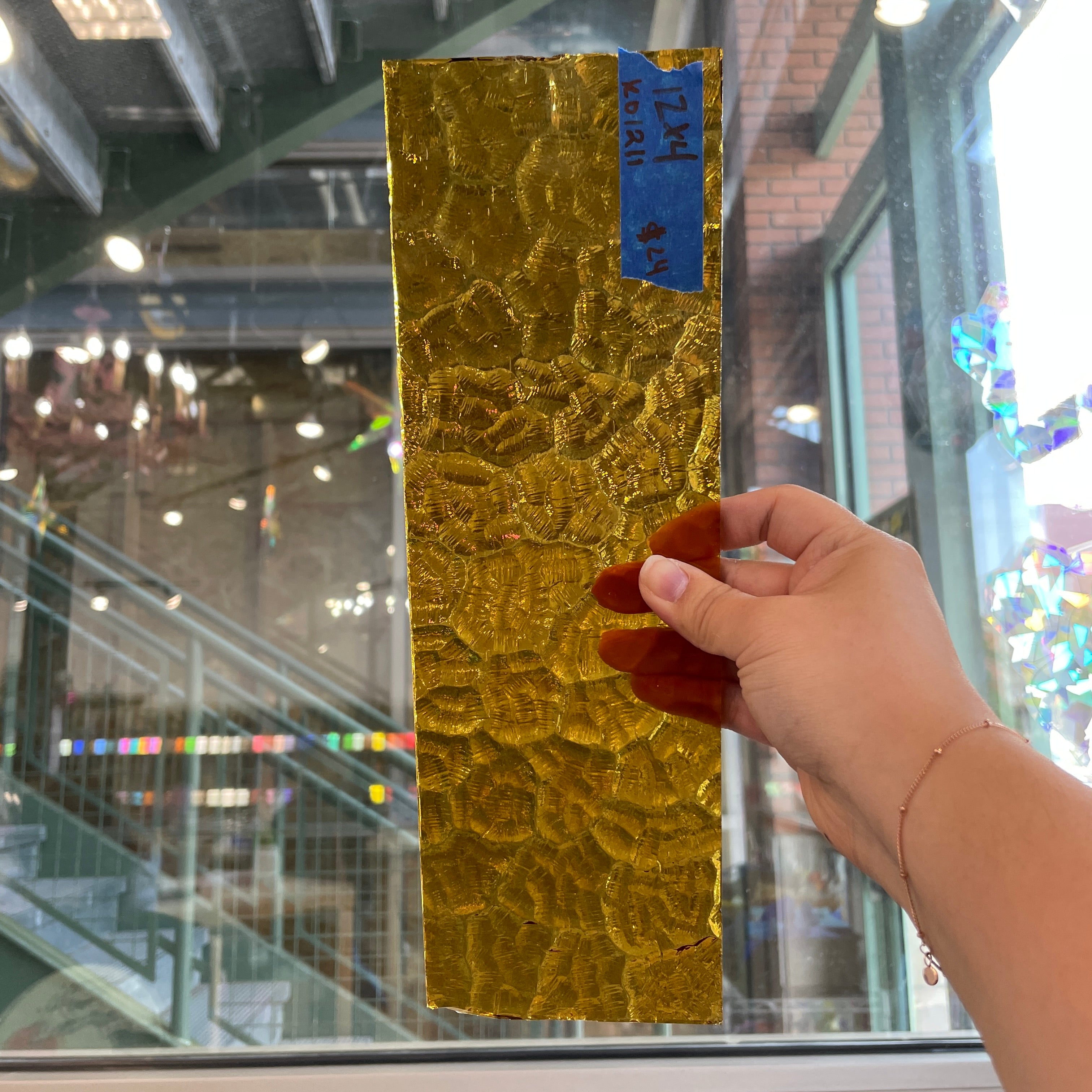 Orange Transparent Wave Kokomo Sheet Glass Colorado Glassworks