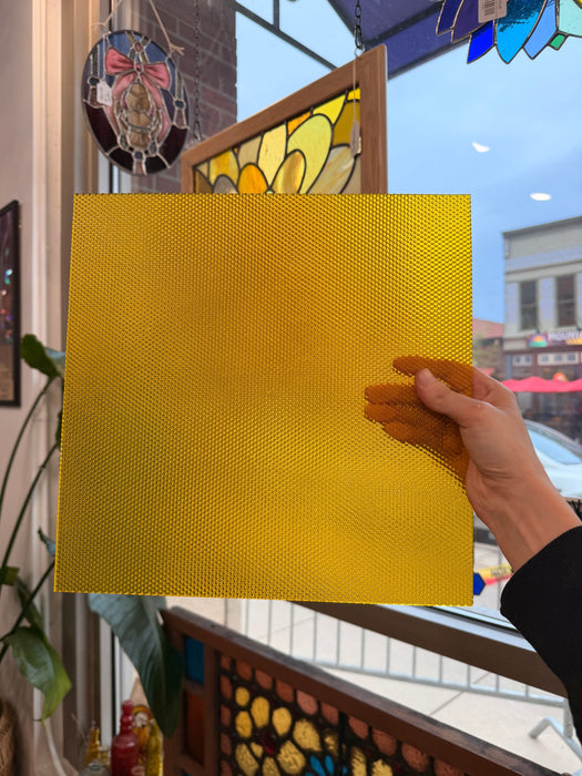 Dandelion Transparent Cube (WI 31 CUBE) Sheet Glass Colorado Glass Works