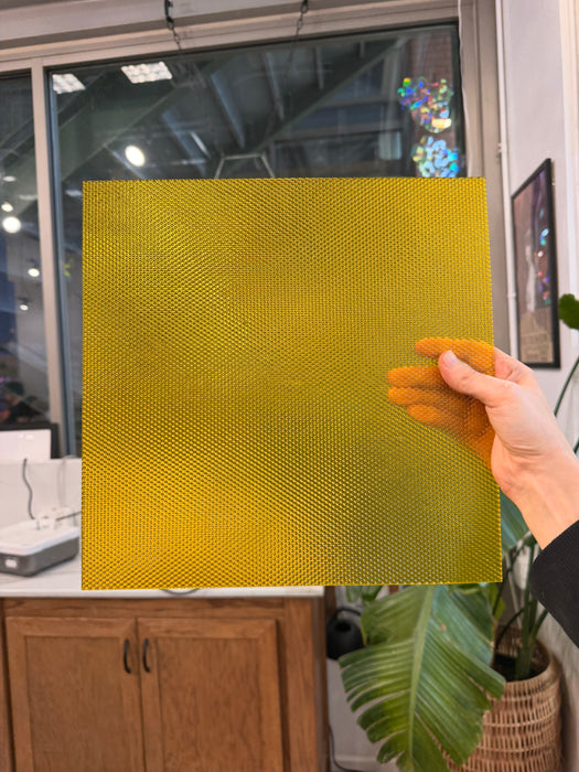 Dandelion Transparent Cube (WI 31 CUBE) Sheet Glass Colorado Glass Works