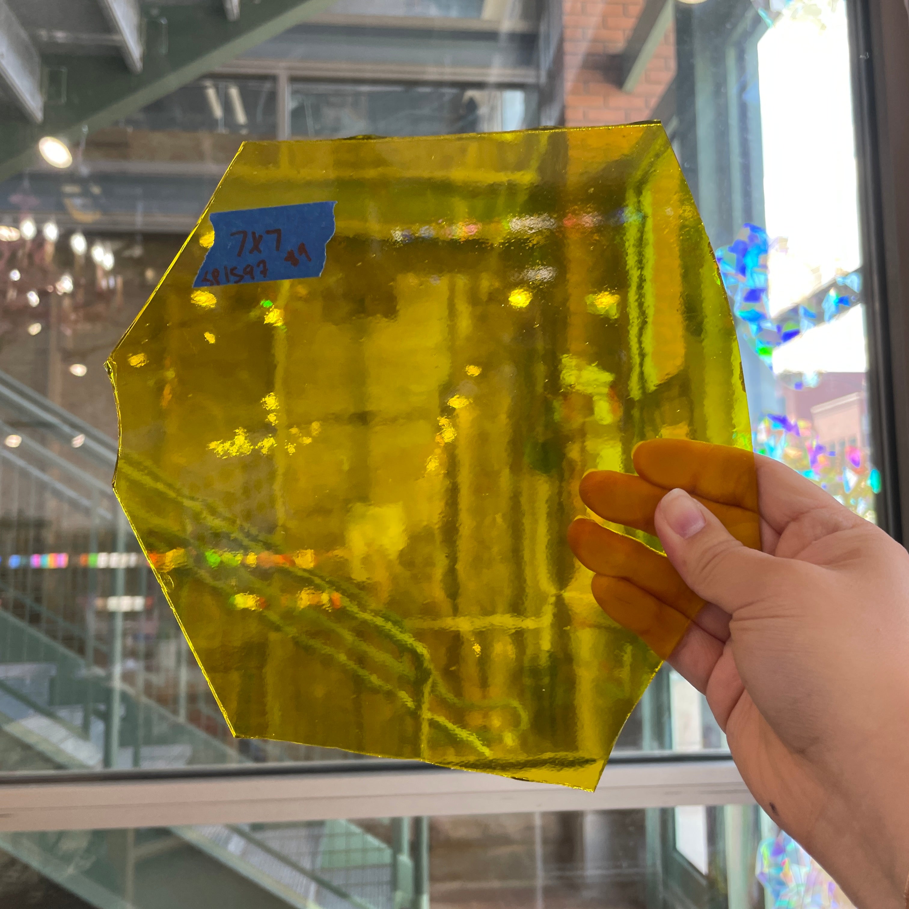 Bright Yellow Transparent Spectrum Sheet Glass Colorado Glassworks