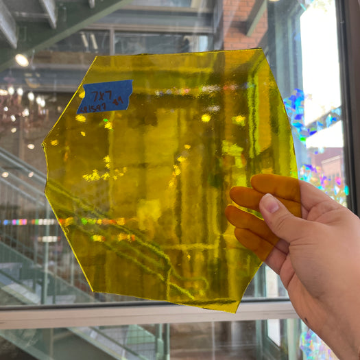 Bright Yellow Transparent Spectrum Sheet Glass Colorado Glassworks