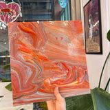 Iridescent Terracotta Mixed Sheet Glass Colorado Glassworks