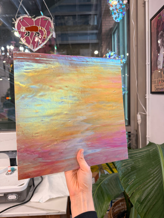 Iridescent Terracotta Mixed Sheet Glass Colorado Glassworks