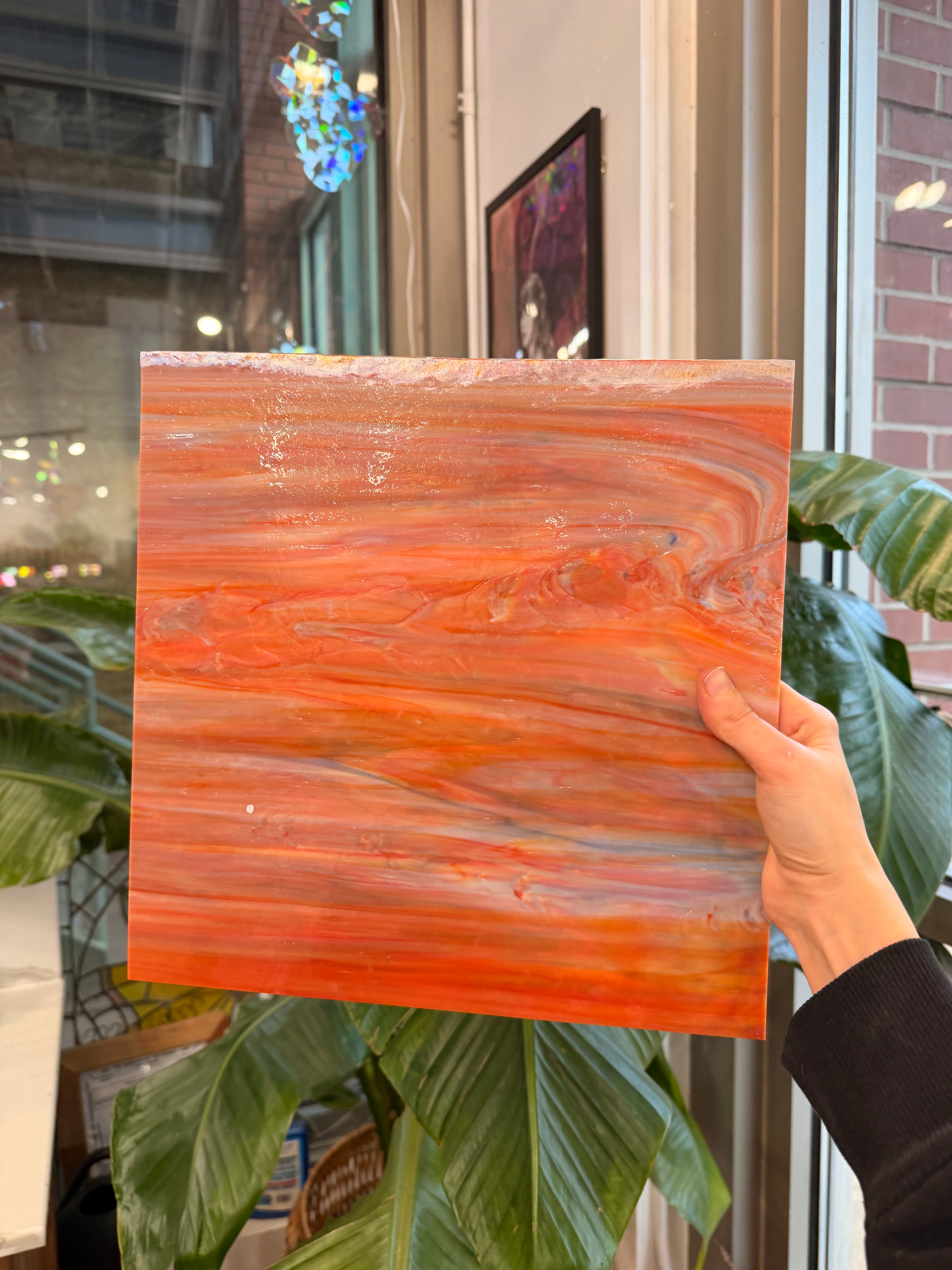 Iridescent Terracotta Mixed Sheet Glass Colorado Glassworks