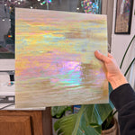 Amber Gold Iridescent Wissmach Sheet Glass Colorado Glass Works