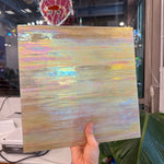 Amber Gold Iridescent Wissmach Sheet Glass Colorado Glass Works