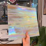 Amber Gold Iridescent Wissmach Sheet Glass Colorado Glass Works