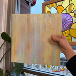 Amber Gold Iridescent Wissmach Sheet Glass Colorado Glass Works