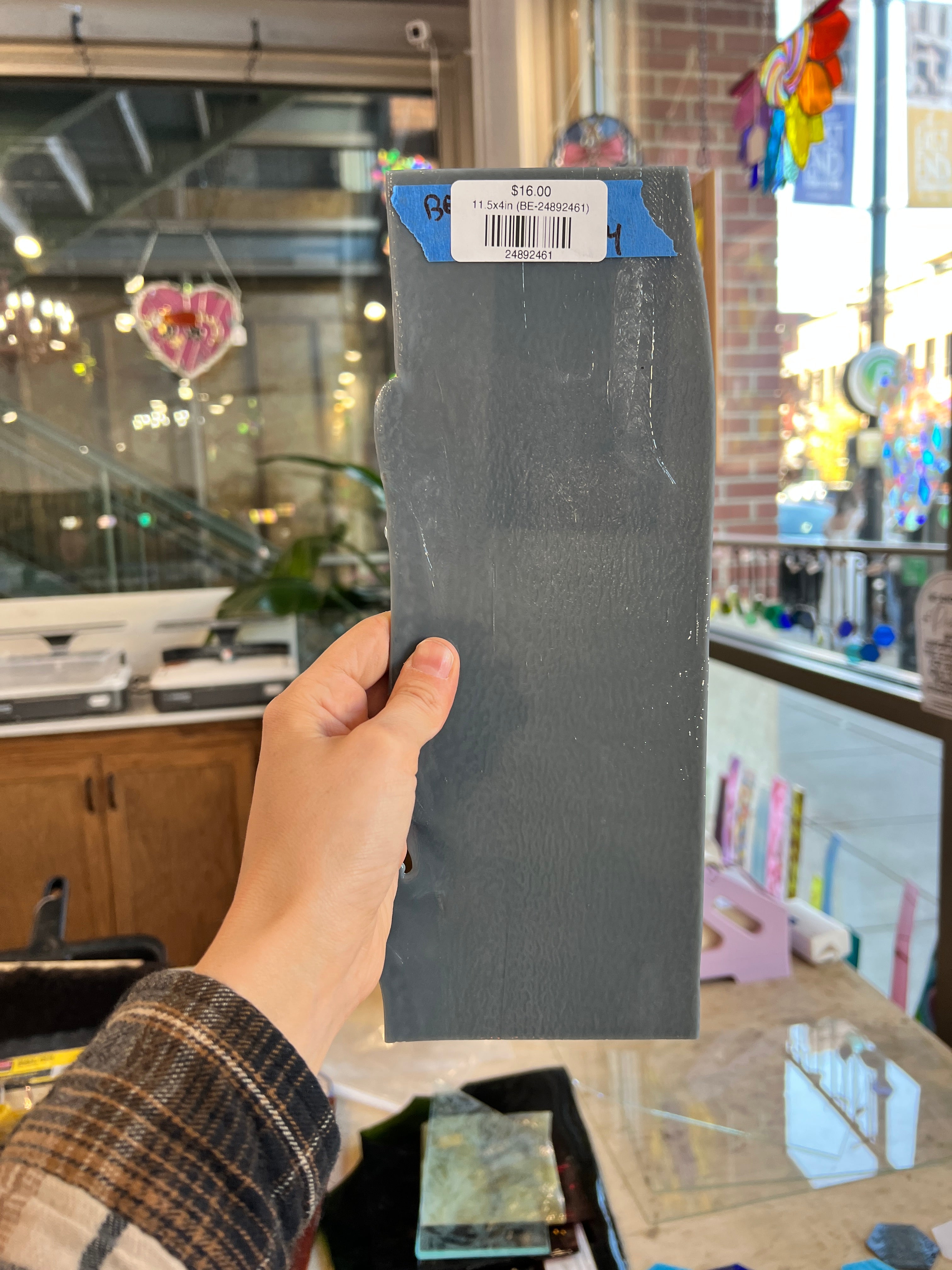 Deco Gray Bullseye Fusible 90 COE Sheet Glass Colorado Glassworks