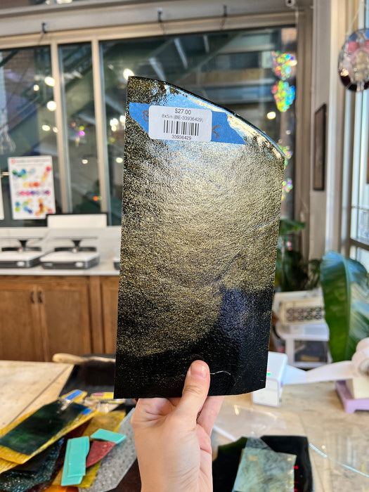 Bronze Aventurine Bullseye Fusible 90 COE Sheet Glass Colorado Glassworks