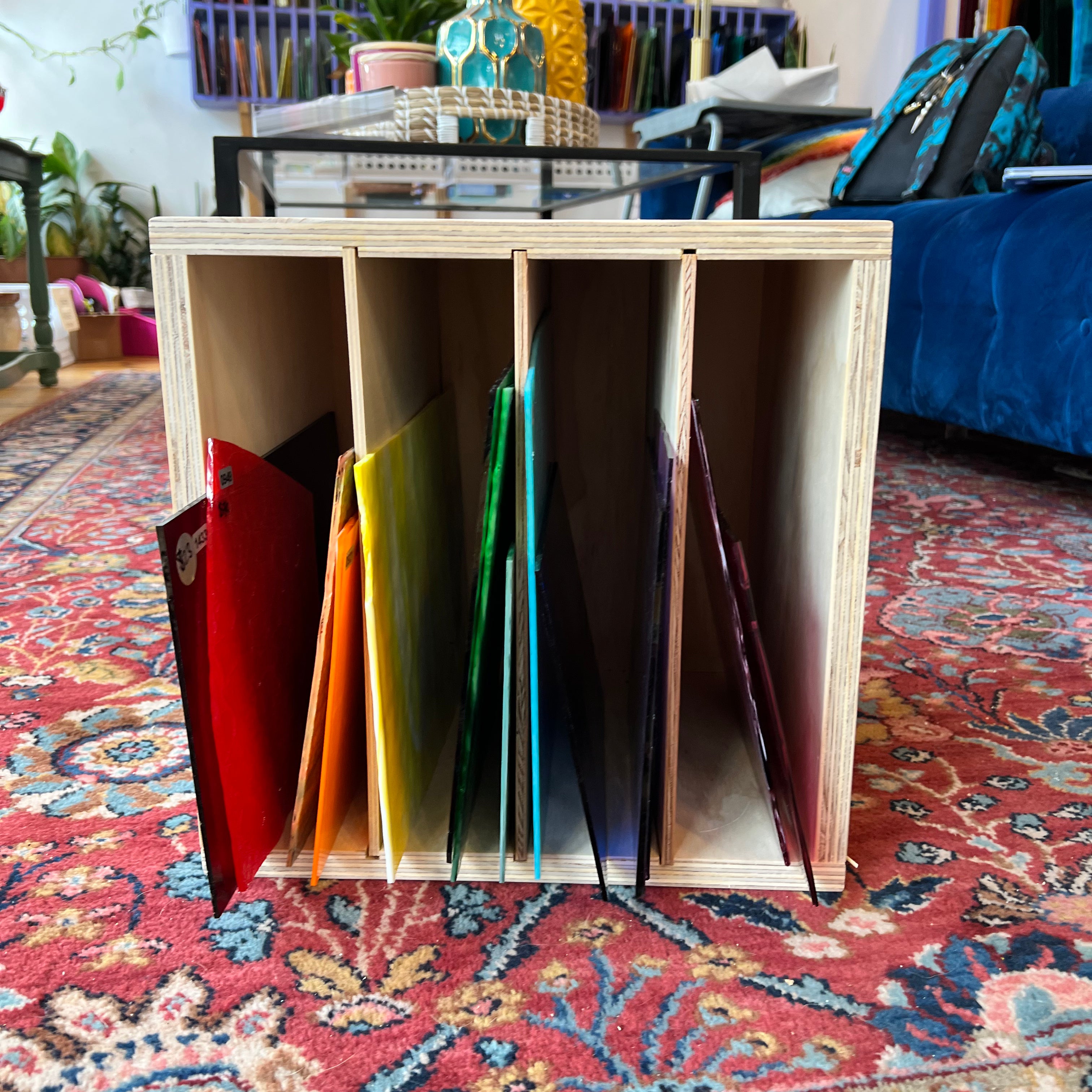 Made-To-Order Stained Glass Storage Shelf (variety of sizes) Tools Colorado Glassworks Standard (unbuilt)  
