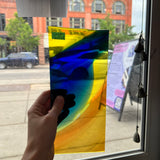 Rainbow Swirl Mouth Blown Lamberts Sheet Glass Colorado Glassworks   