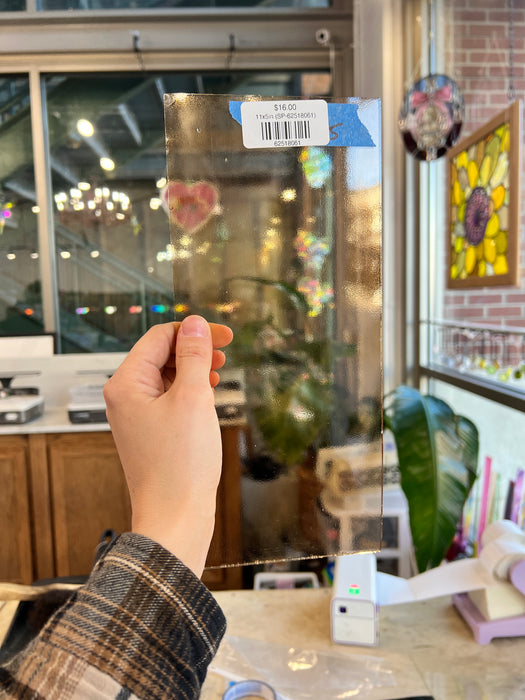 Amber Light Brown Spectrum Sheet Glass Colorado Glassworks 11x5in (SP-62518061)