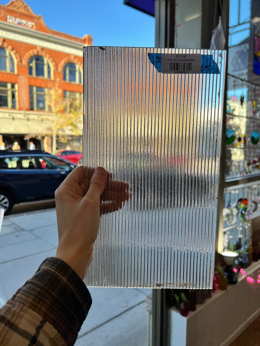 Reeded Clear Industrial Sheet Glass Colorado Glassworks