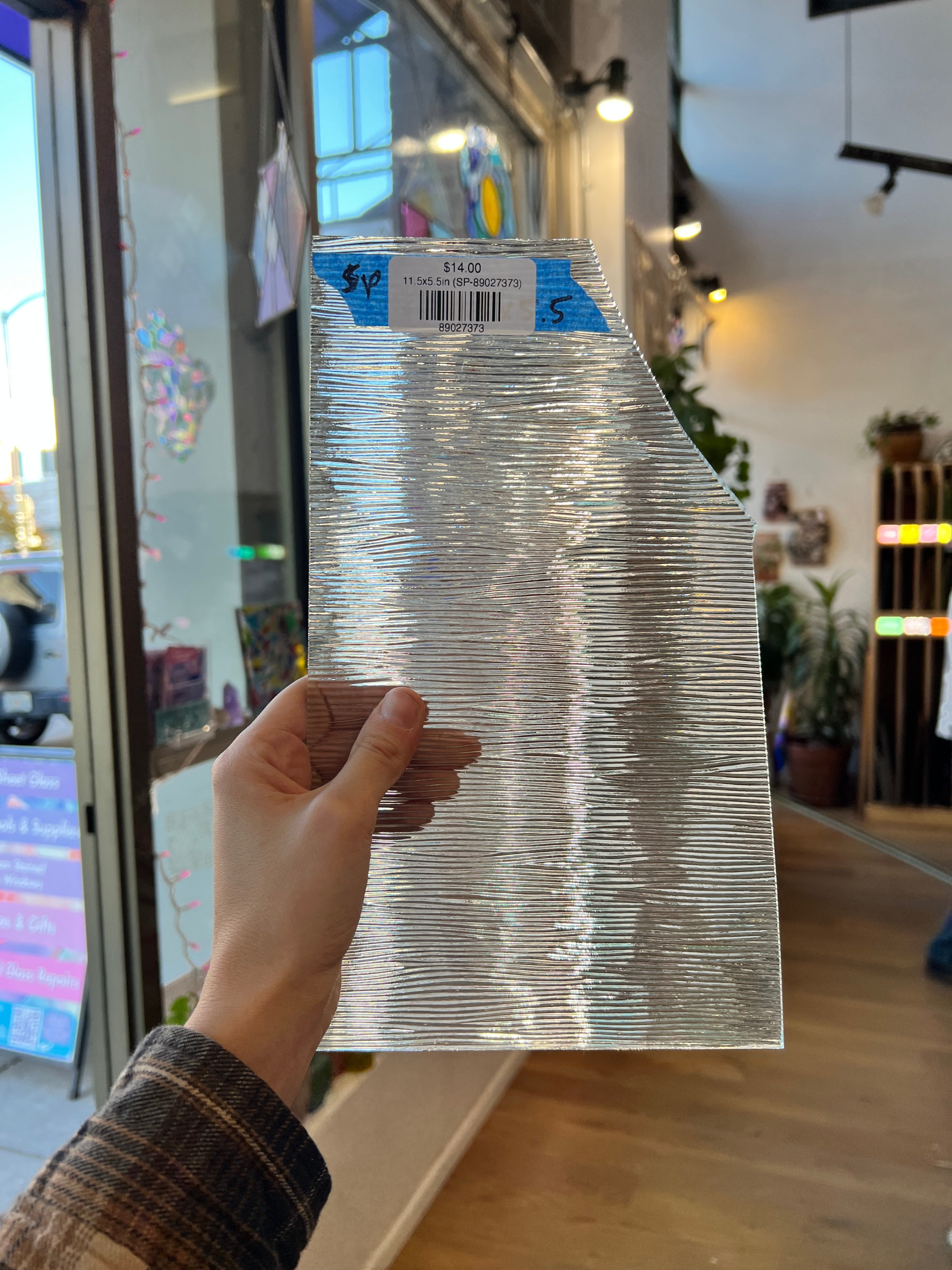 Clear Chord Transparent Spectrum Sheet Glass Colorado Glassworks 11.5x5.5in (SP-89027373)